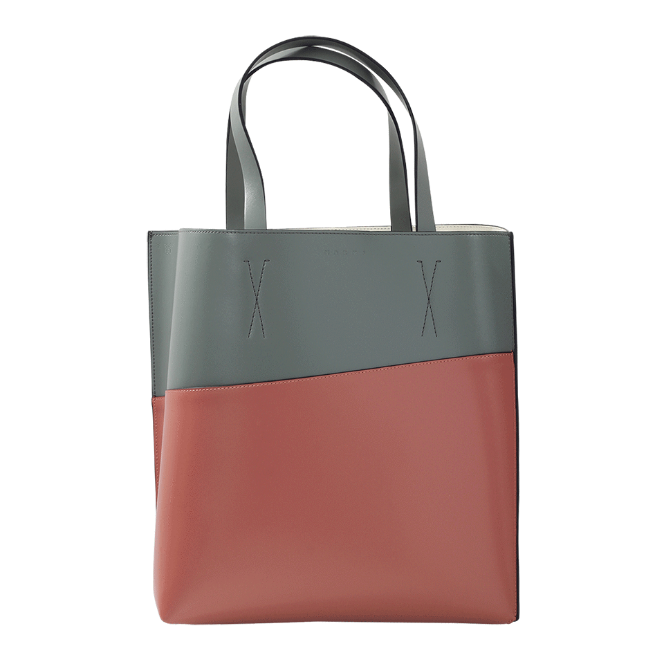 MARNI-Color Block Tote-TEA