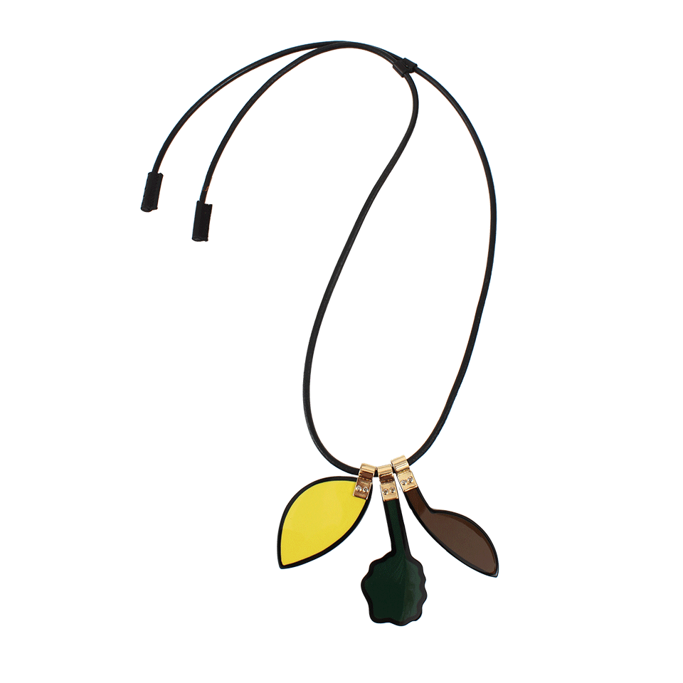 MARNI-Resin Pendant Necklace-CITRUS