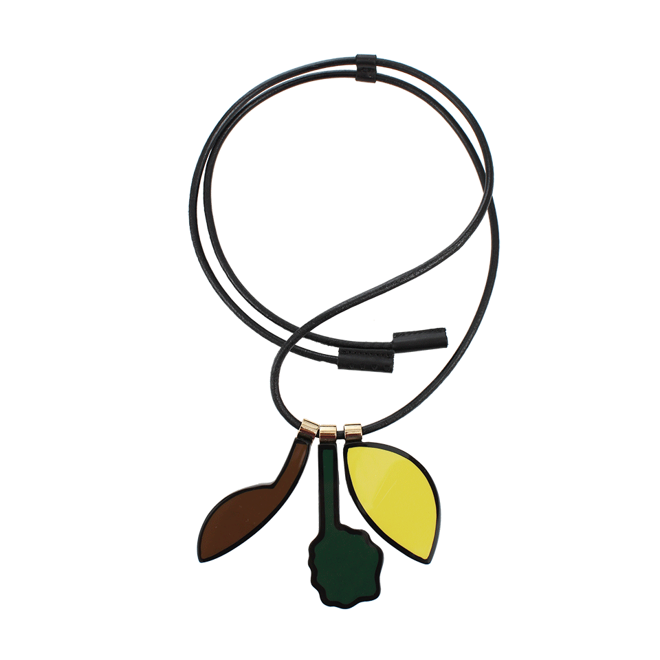 MARNI-Resin Pendant Necklace-CITRUS