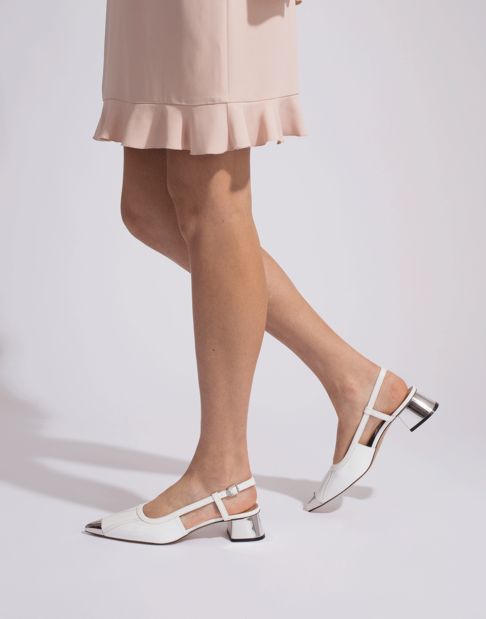 MARNI-Metal Toe Slingback-