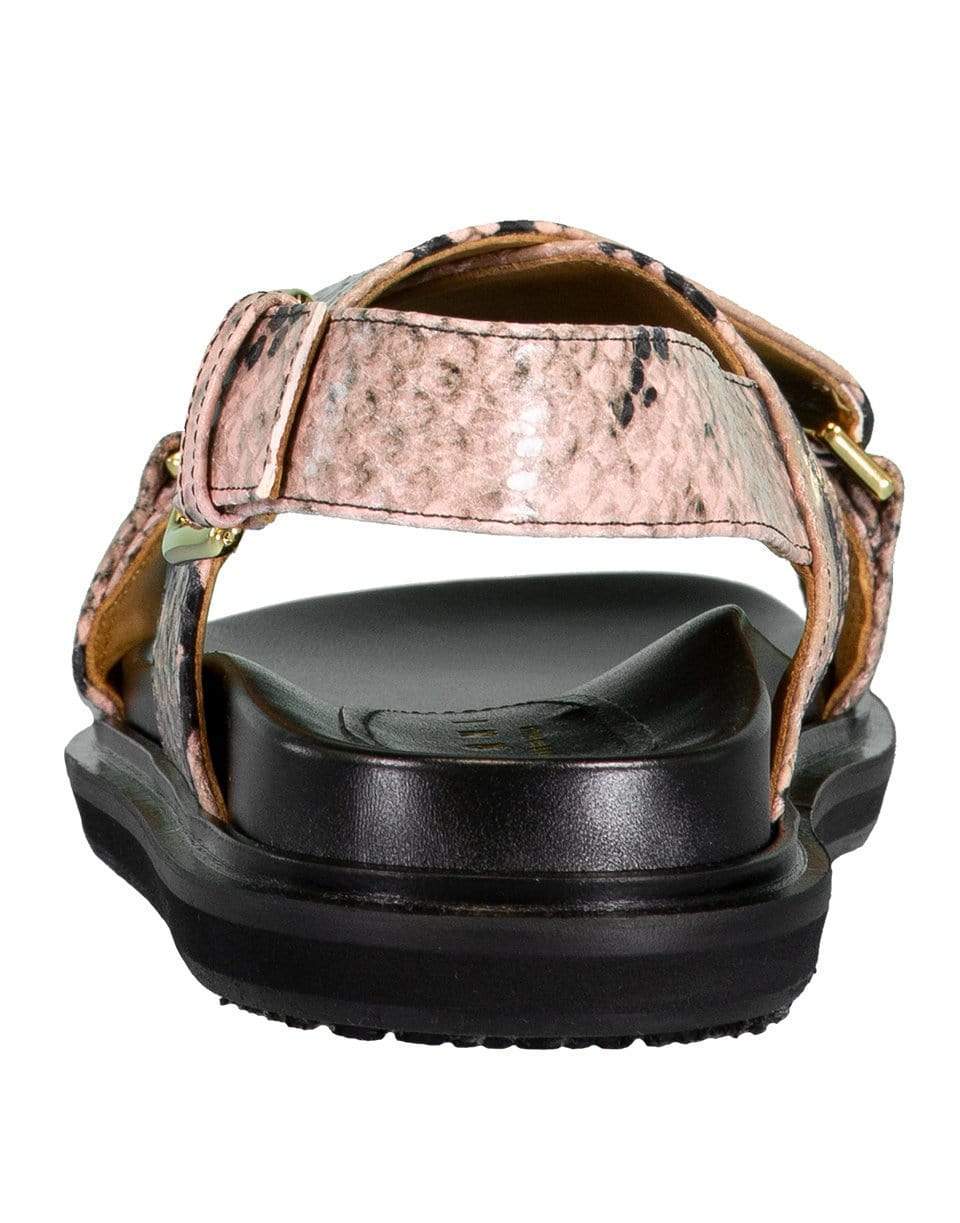 MARNI-Python Fussbett Flat Sandal-