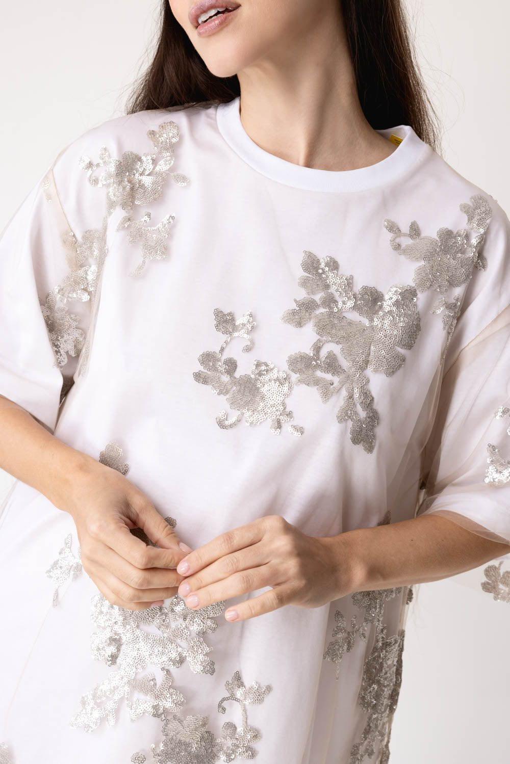 MARQUES ALMEIDA-Embellished Relaxed Tee-