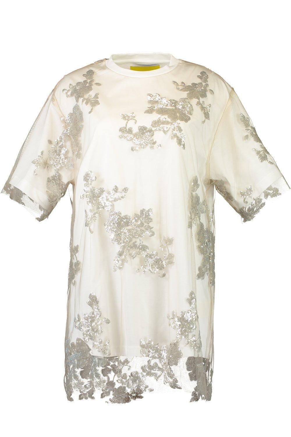 MARQUES ALMEIDA-Embellished Relaxed Tee-