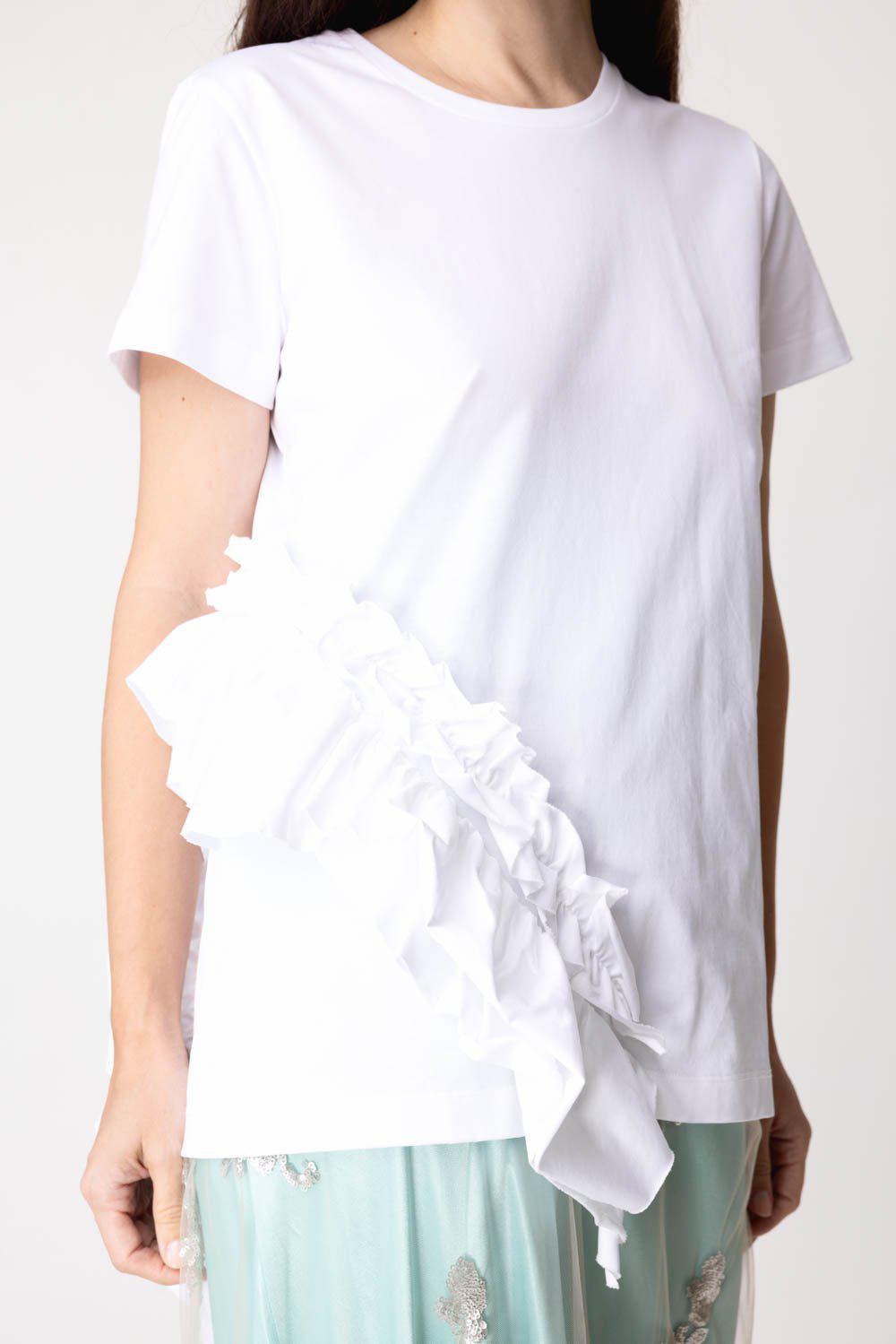 MARQUES ALMEIDA-Side Frill Tee-