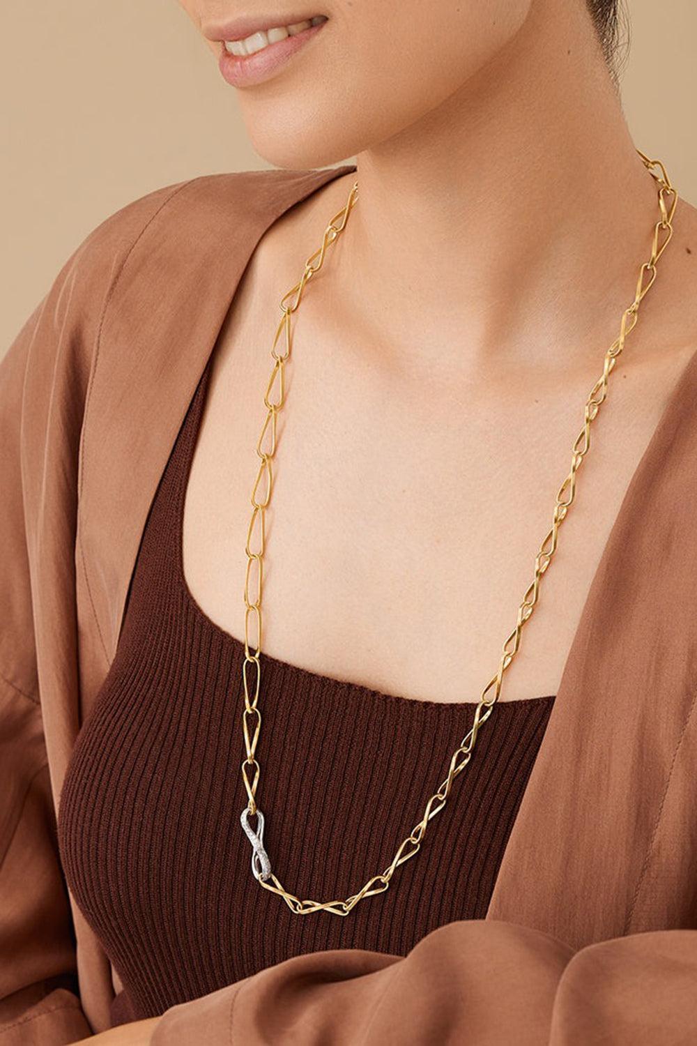 Marrakech Diamond Necklace-YELLOW GOLD-29.5-JEWELRYFINE JEWELNECKLACE O-MARCO BICEGO