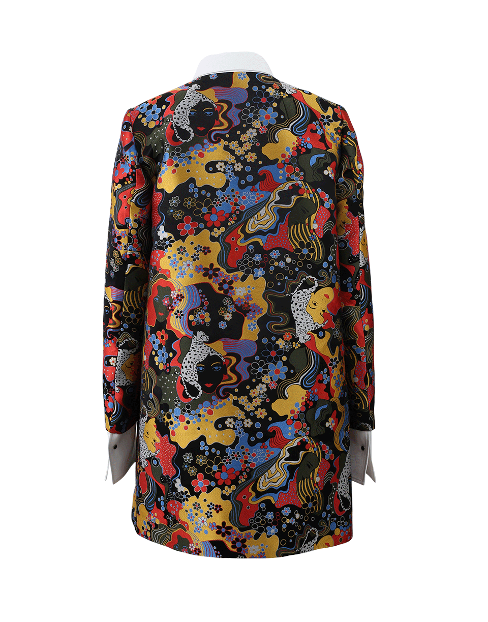 MARY KATRANTZOU-Argent Psychedelic Coat-