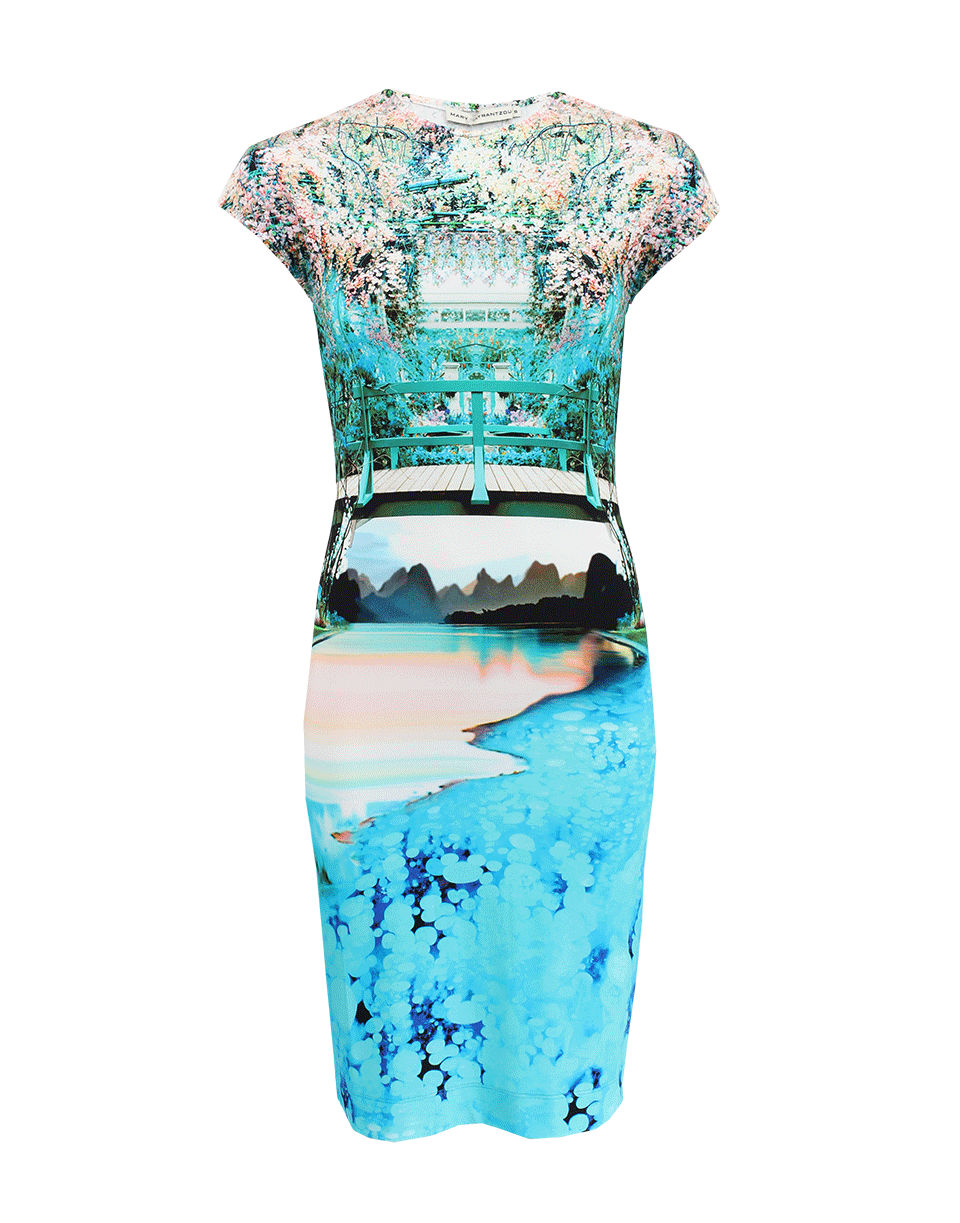 MARY KATRANTZOU-Cap Sleeve Elay Jersey Dress-