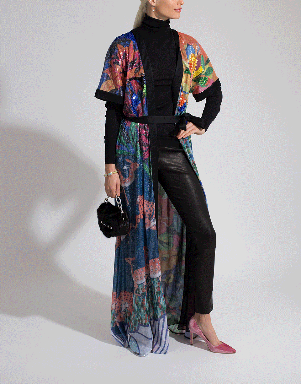 MARY KATRANTZOU-Natalia Kimono Dress-COLLAGE