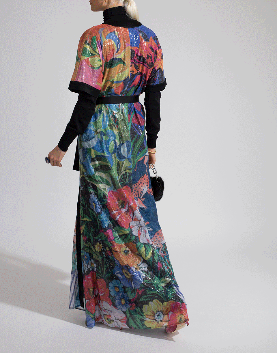 MARY KATRANTZOU-Natalia Kimono Dress-COLLAGE
