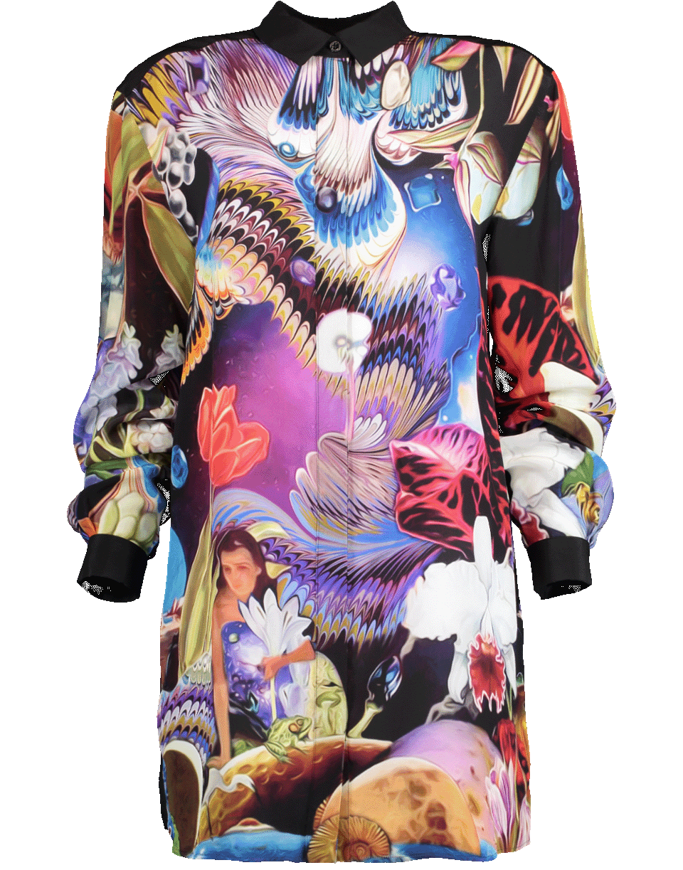 MARY KATRANTZOU-Fantasy Print Goya Shirt Dress-