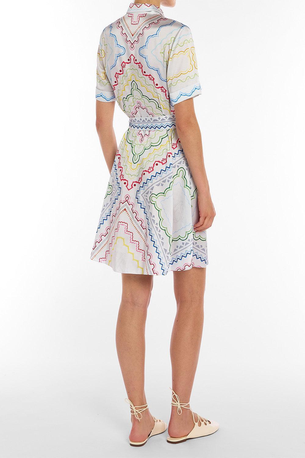 Chima Mini Dress - Blanchetto-GEOMETRC-2-CLOTHINGDRESSCASUAL-MARY KATRANTZOU