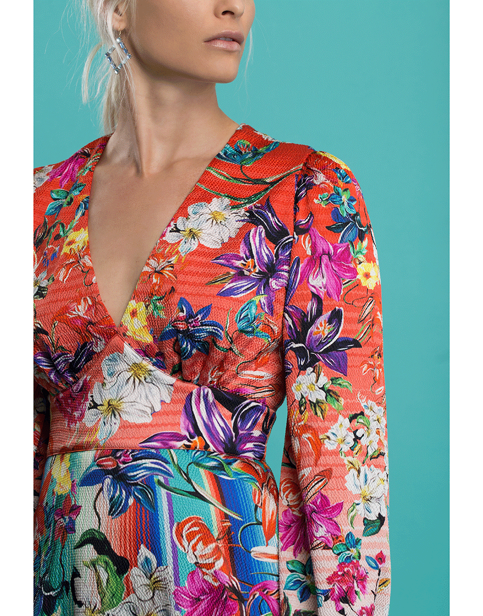 MARY KATRANTZOU-Bloom Floral Dress-MULTI
