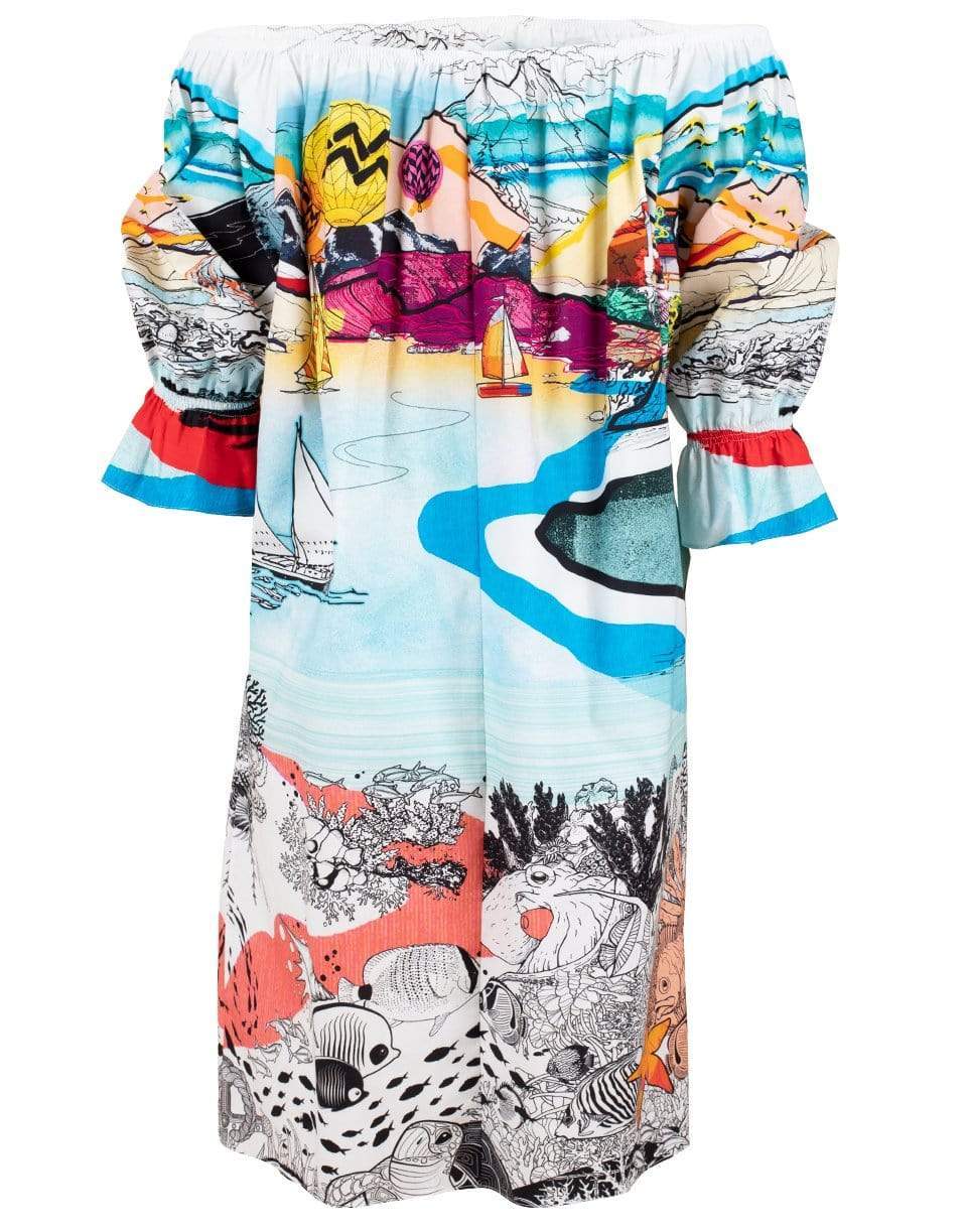 MARY KATRANTZOU-Paint By Number Multi Hydra Dress-