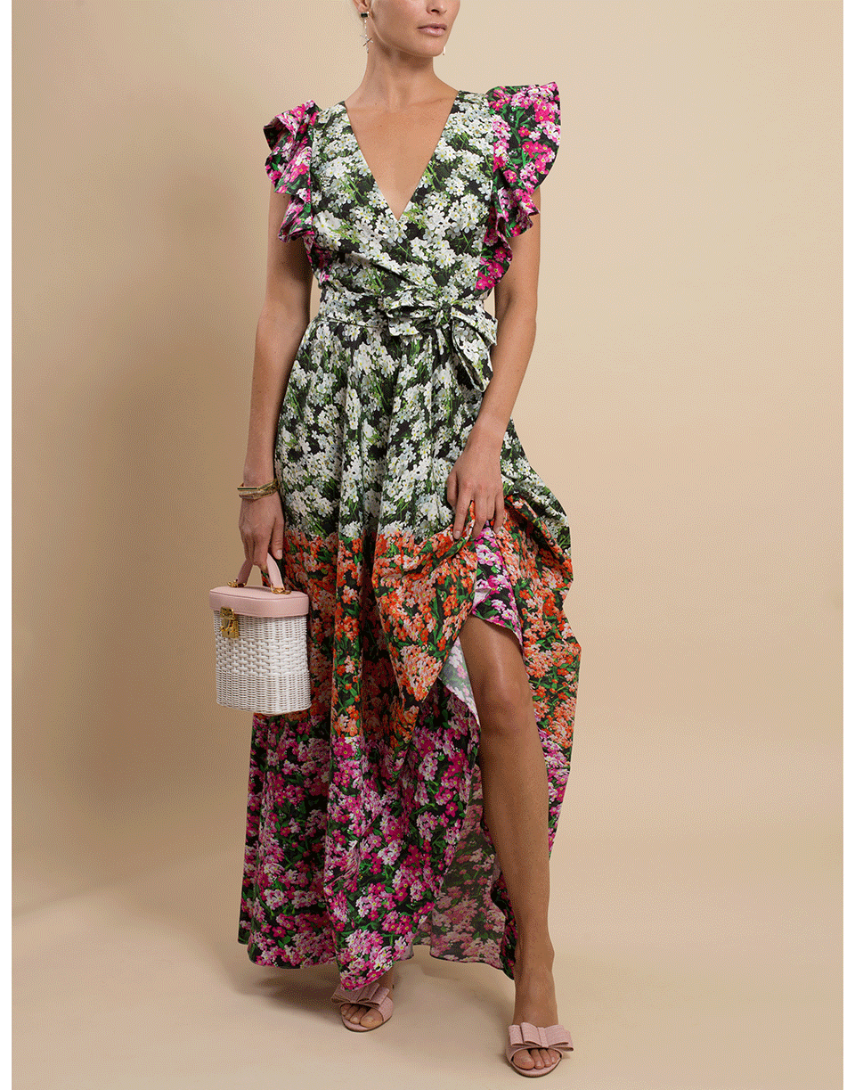 MARY KATRANTZOU-Noor Stripe Valley Dress-