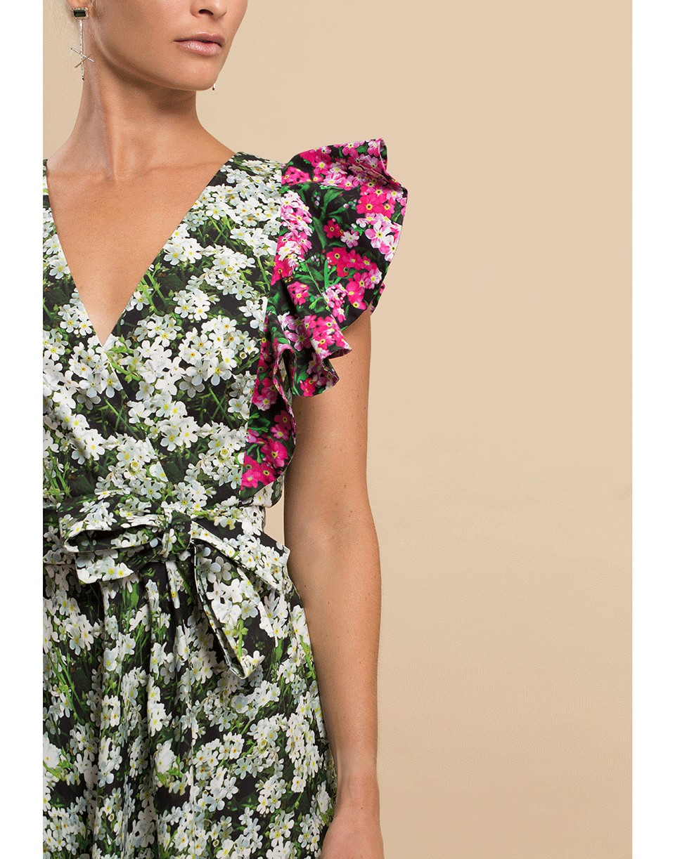 MARY KATRANTZOU-Noor Stripe Valley Dress-