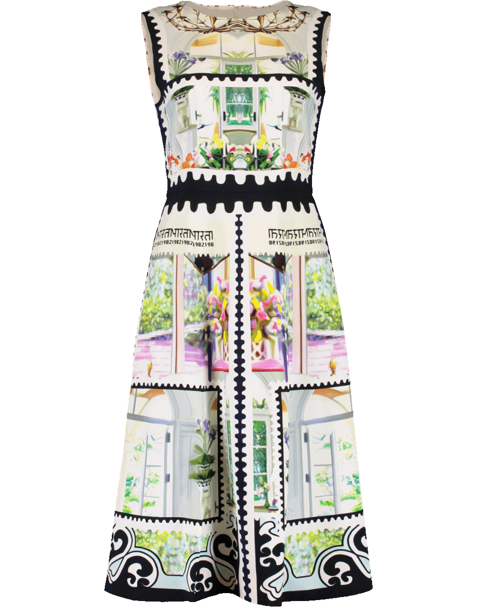 MARY KATRANTZOU-Stretch Cadi Osmond Dress-