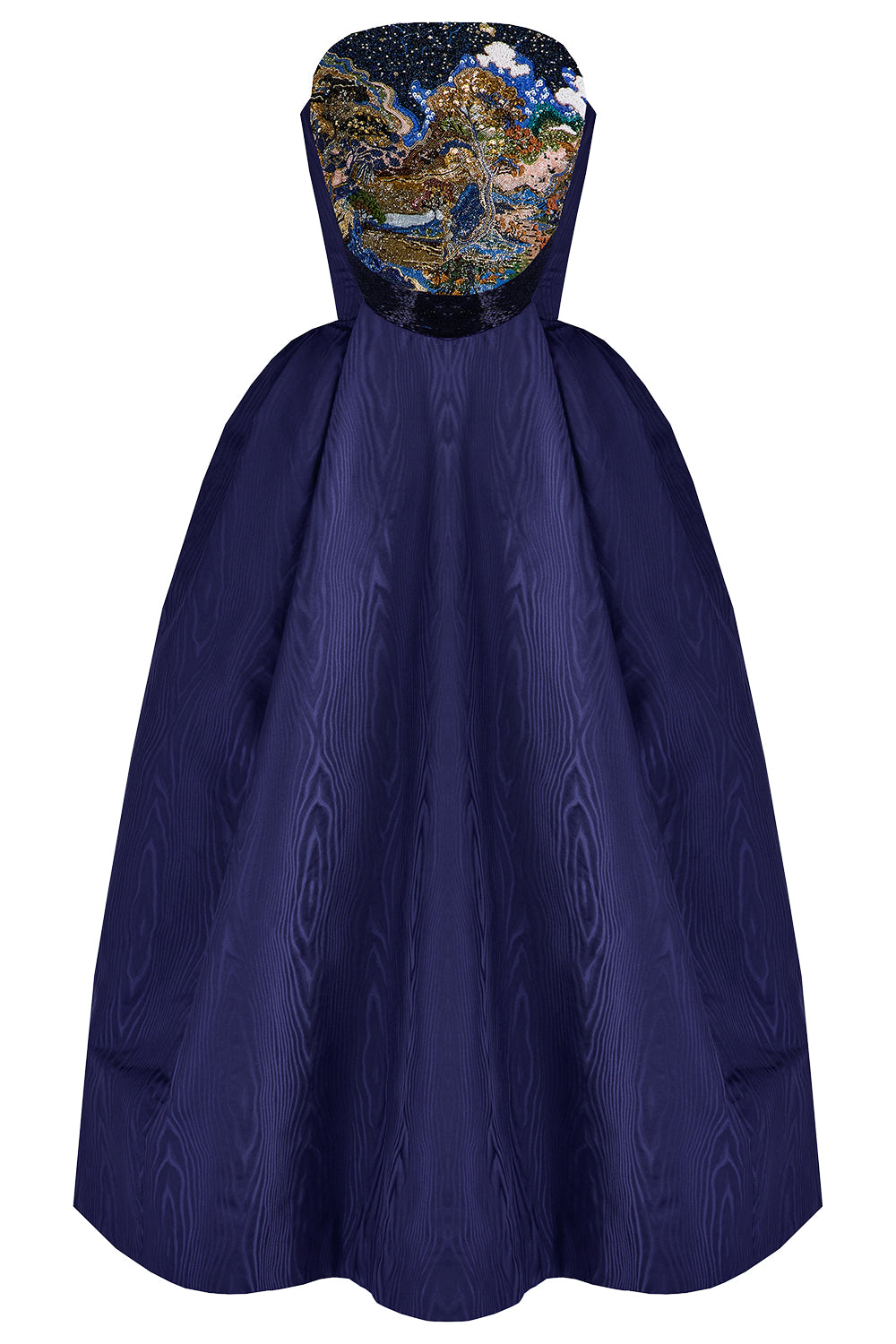  Etta Embellished Landscape Strapless Dress-BLUE-8-CLOTHINGDRESSCOCKTAIL-MARY KATRANTZOU 