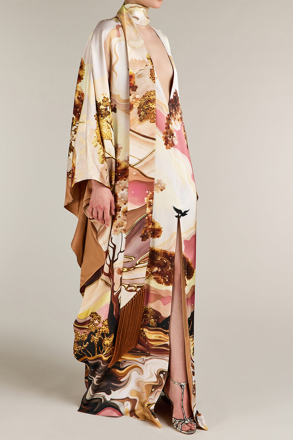  Kira Abstract Print Kaftan Dress-NOVELTY-S-CLOTHINGDRESSCOCKTAIL-MARY KATRANTZOU 