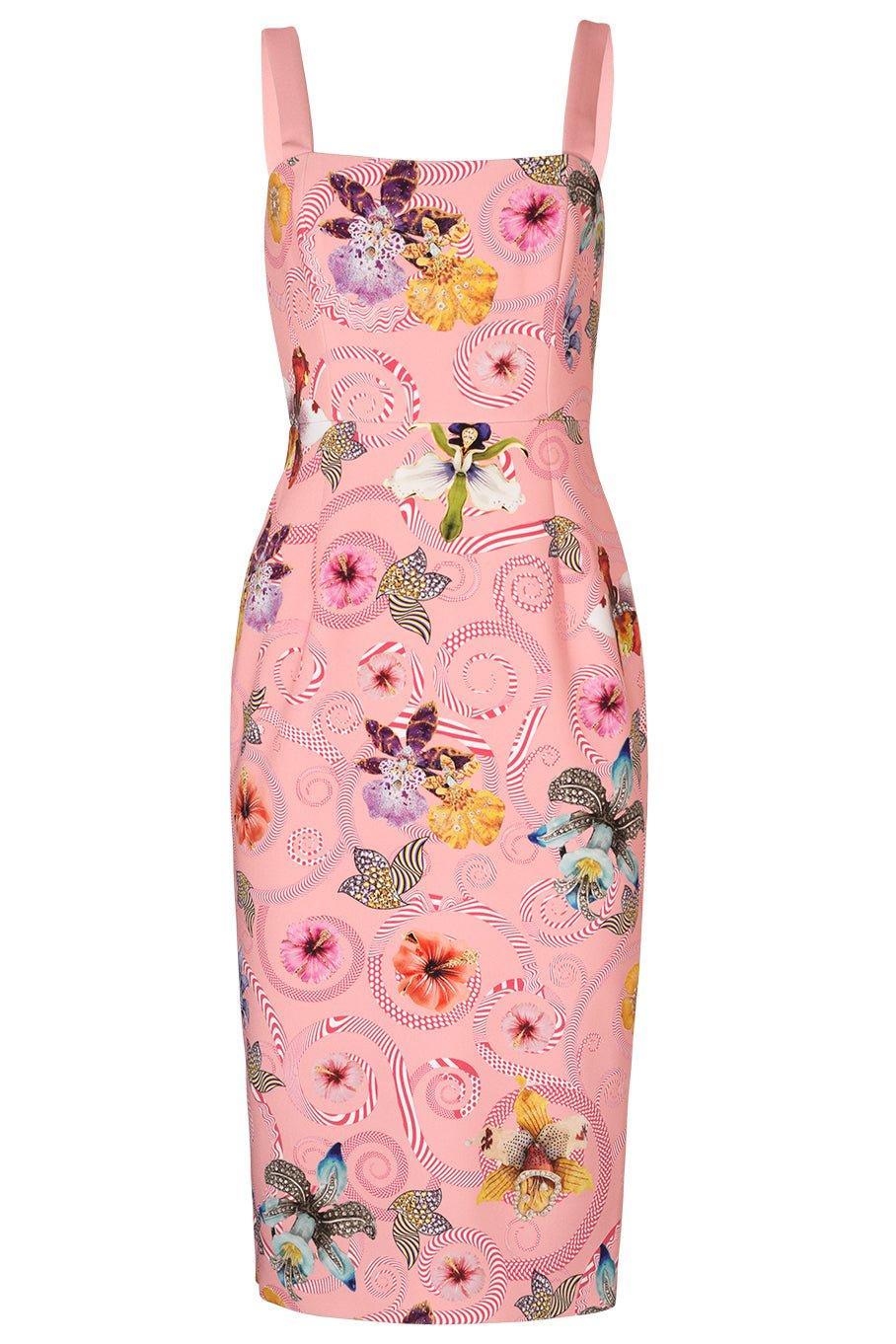 MARY KATRANTZOU-Kerr Dress - Swirl Pink-