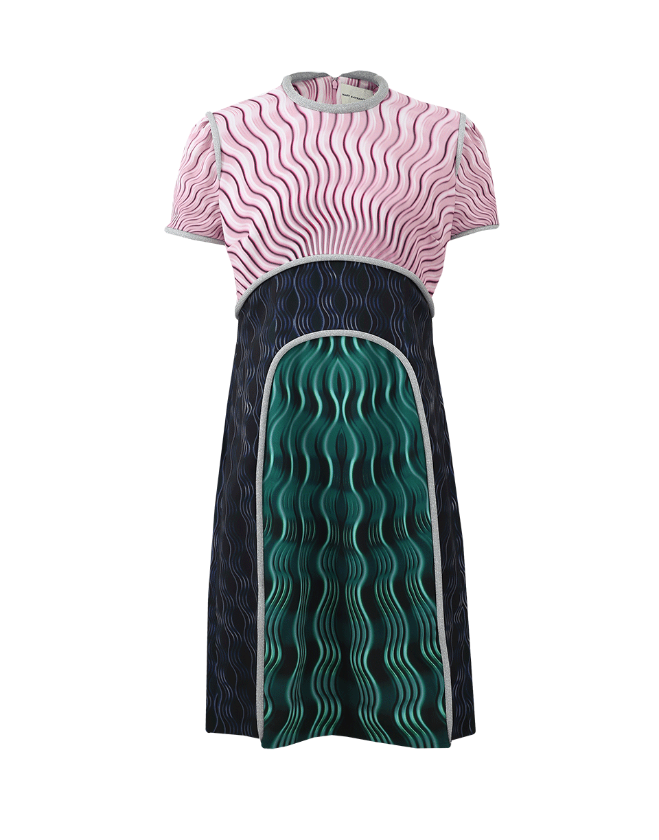 MARY KATRANTZOU-Vitriol Wave Print Dress-