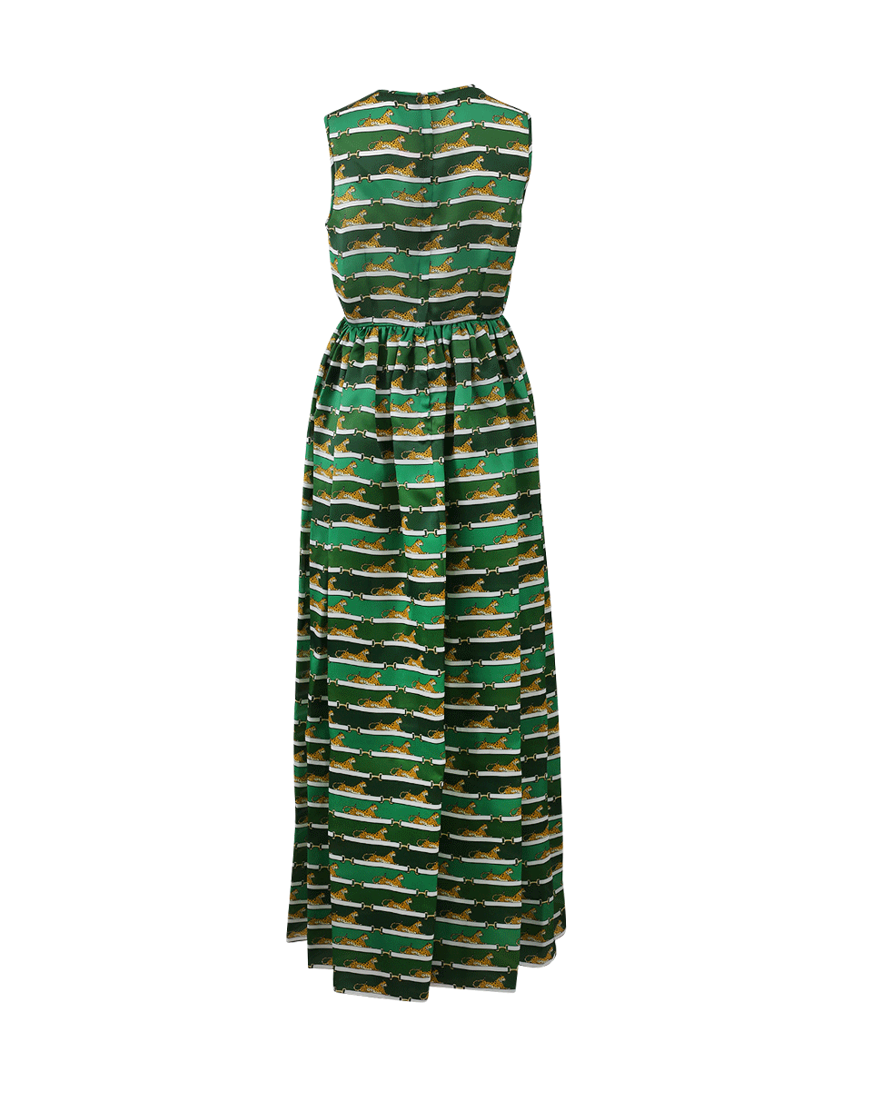 MARY KATRANTZOU-Shaw Cheetah Print Dress-GREEN