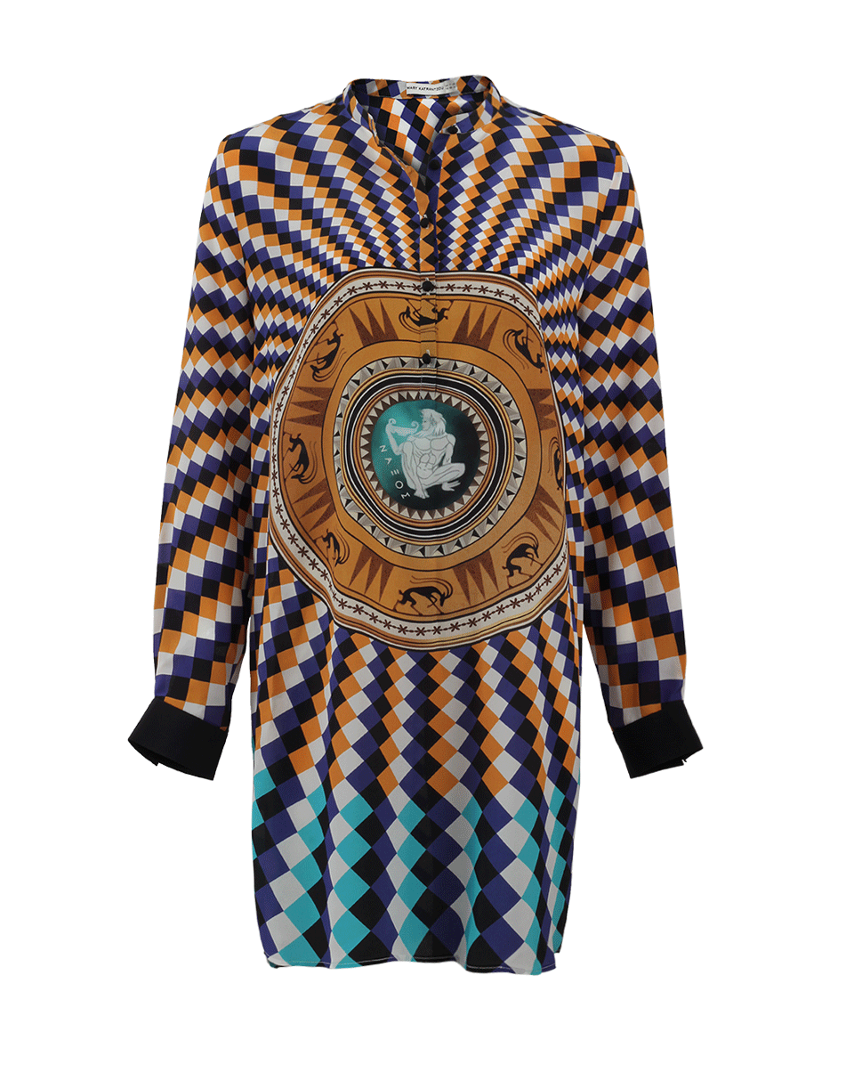 MARY KATRANTZOU-Hellas Collared Dress-MAIASHIE