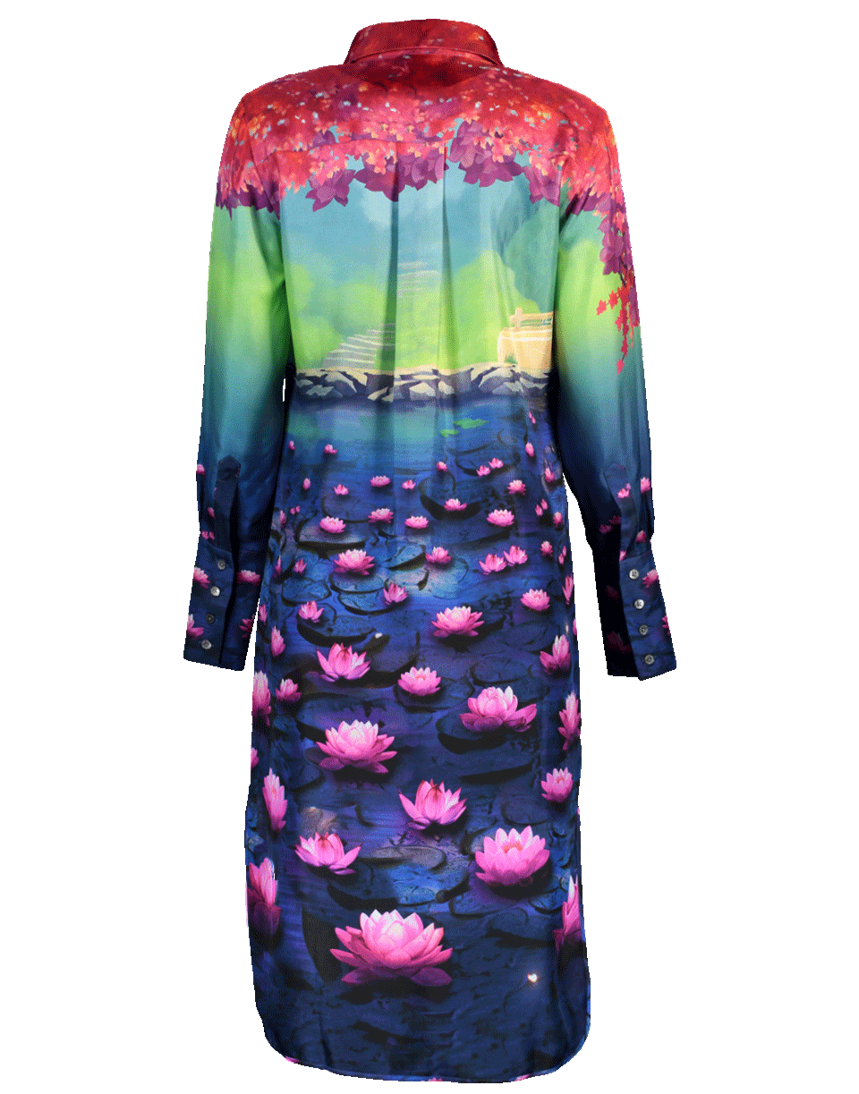 MARY KATRANTZOU-Mulan Printed Hampton Dress-MULAN