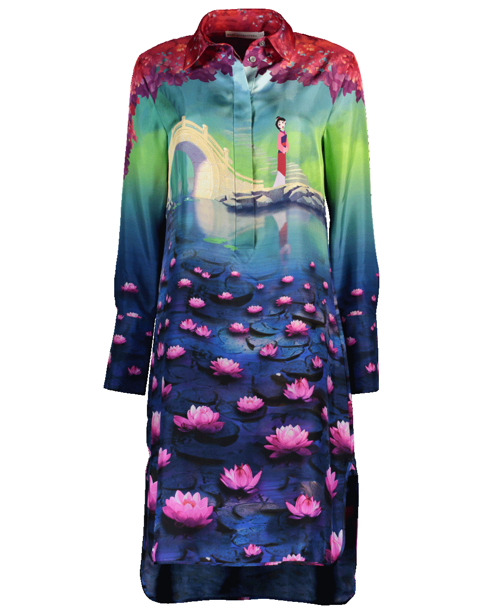MARY KATRANTZOU-Mulan Printed Hampton Dress-MULAN