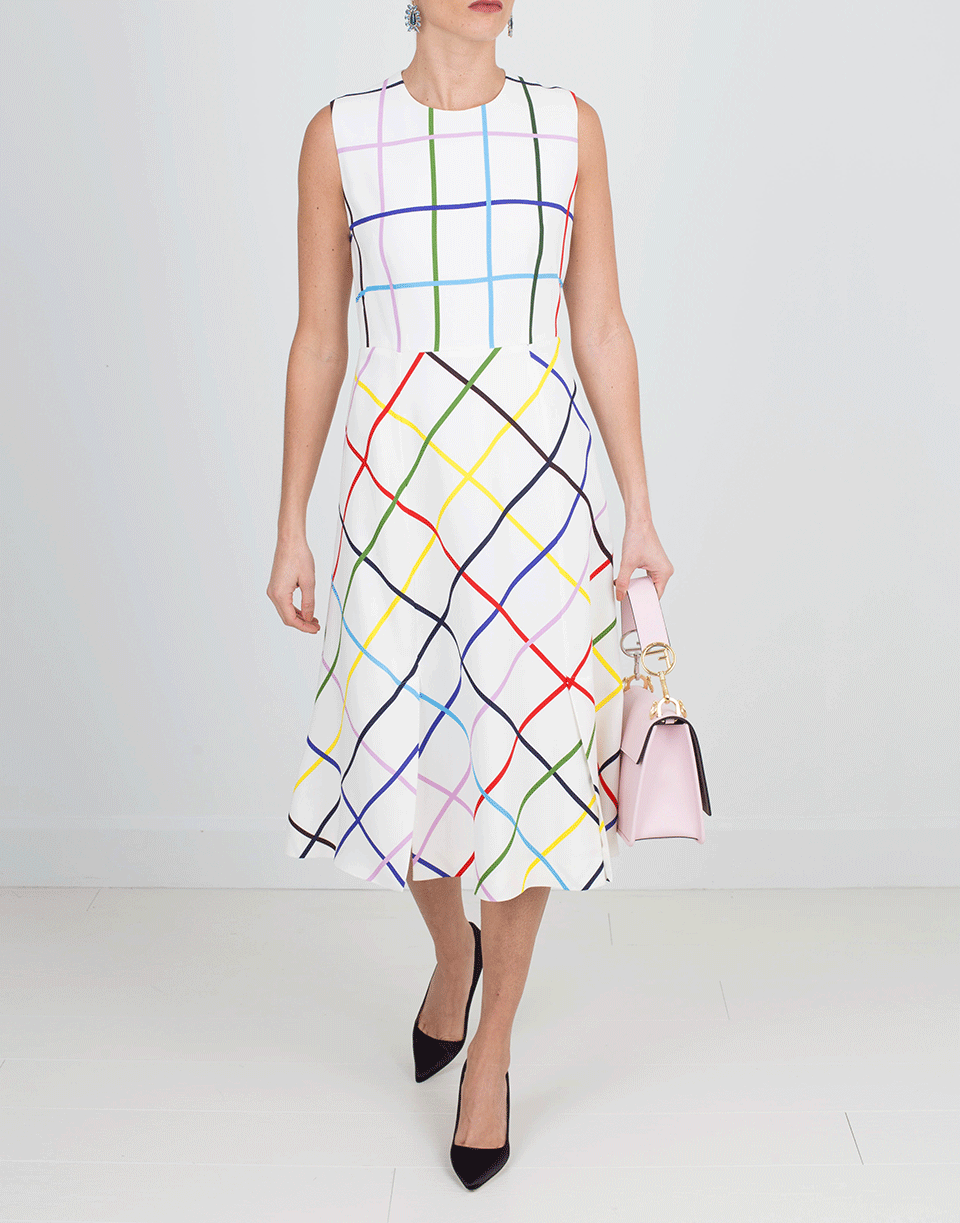 MARY KATRANTZOU-Osmond Multi Grid Dress-