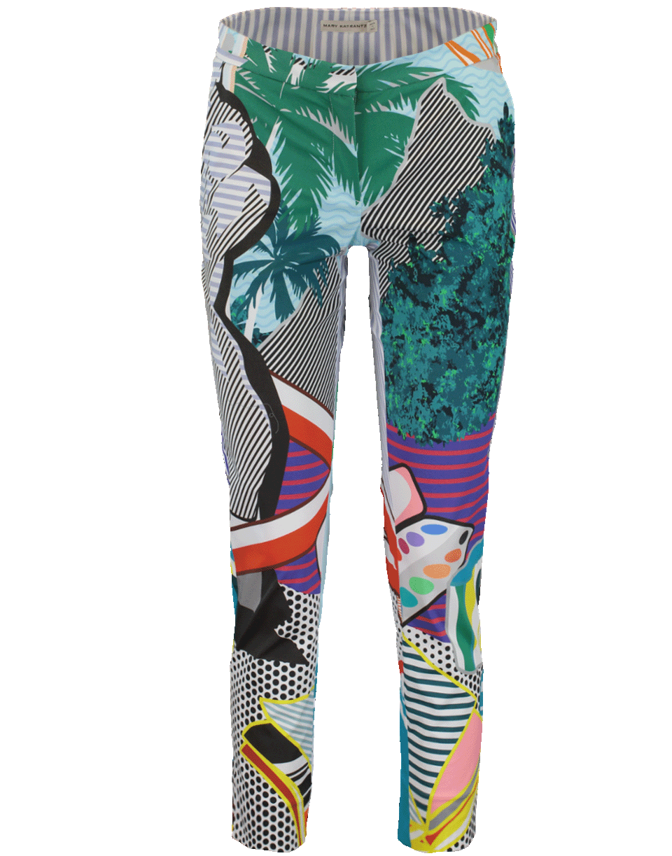 MARY KATRANTZOU-Amra Printed Trouser-