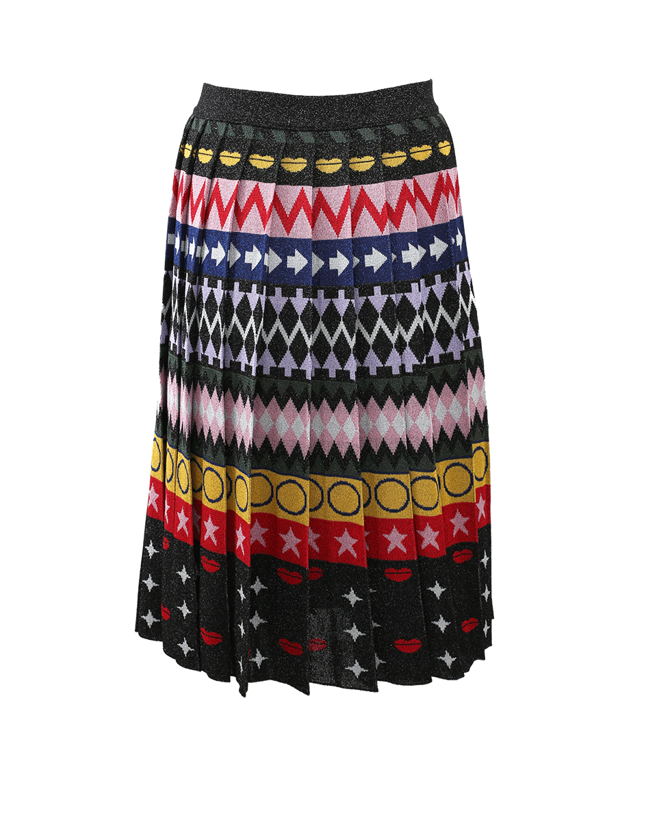 MARY KATRANTZOU-Mandy Printed Stripe Skirt-