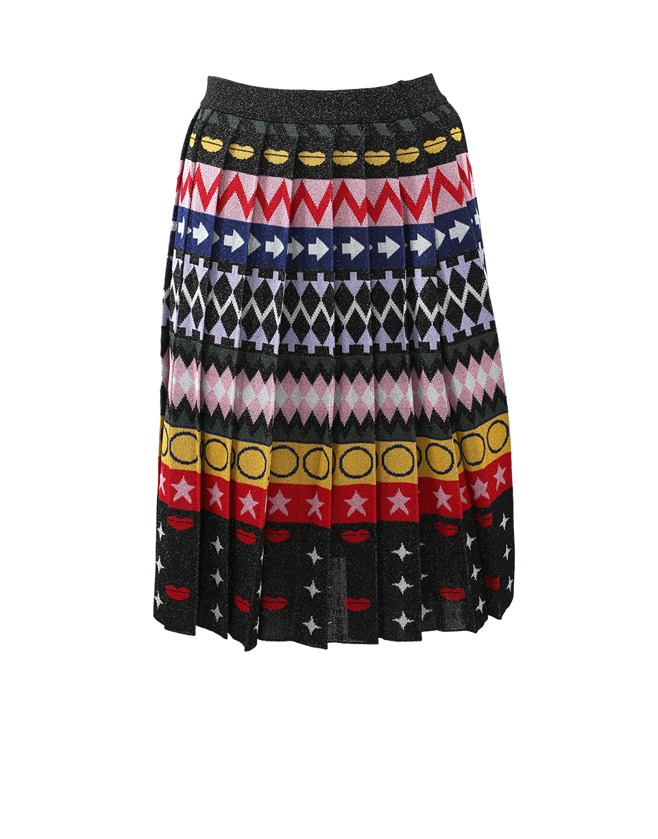MARY KATRANTZOU-Mandy Printed Stripe Skirt-