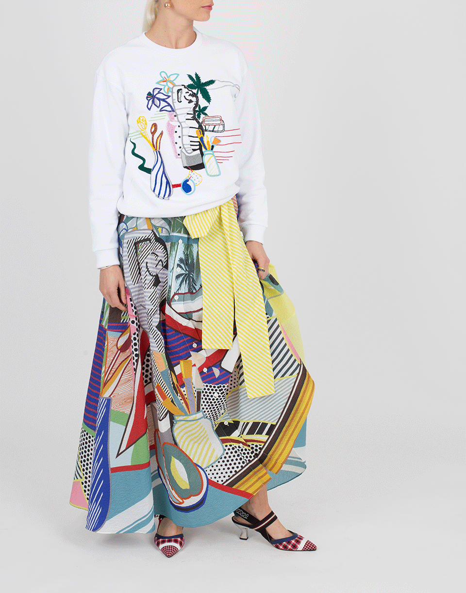 MARY KATRANTZOU-Camille Printed Skirt-