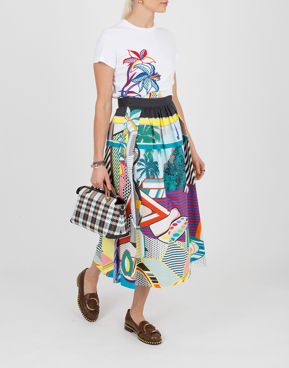 MARY KATRANTZOU-Iven Floral Embroidered T-Shirt-