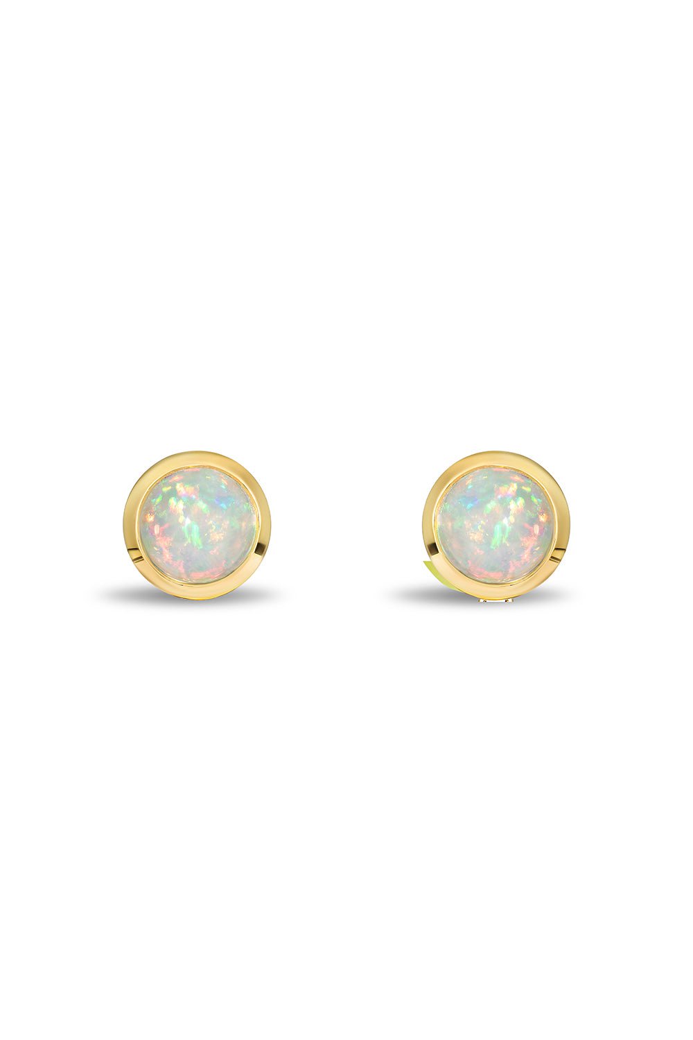  MASON & BOOKS-Lime Opal Drip Drop Statement Earrings-YELLOW GOLD 