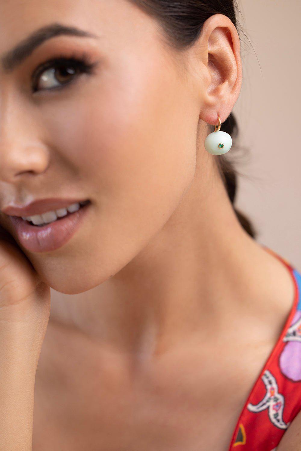 MASON & BOOKS-Milestone Drop Earrings-YELLOW GOLD