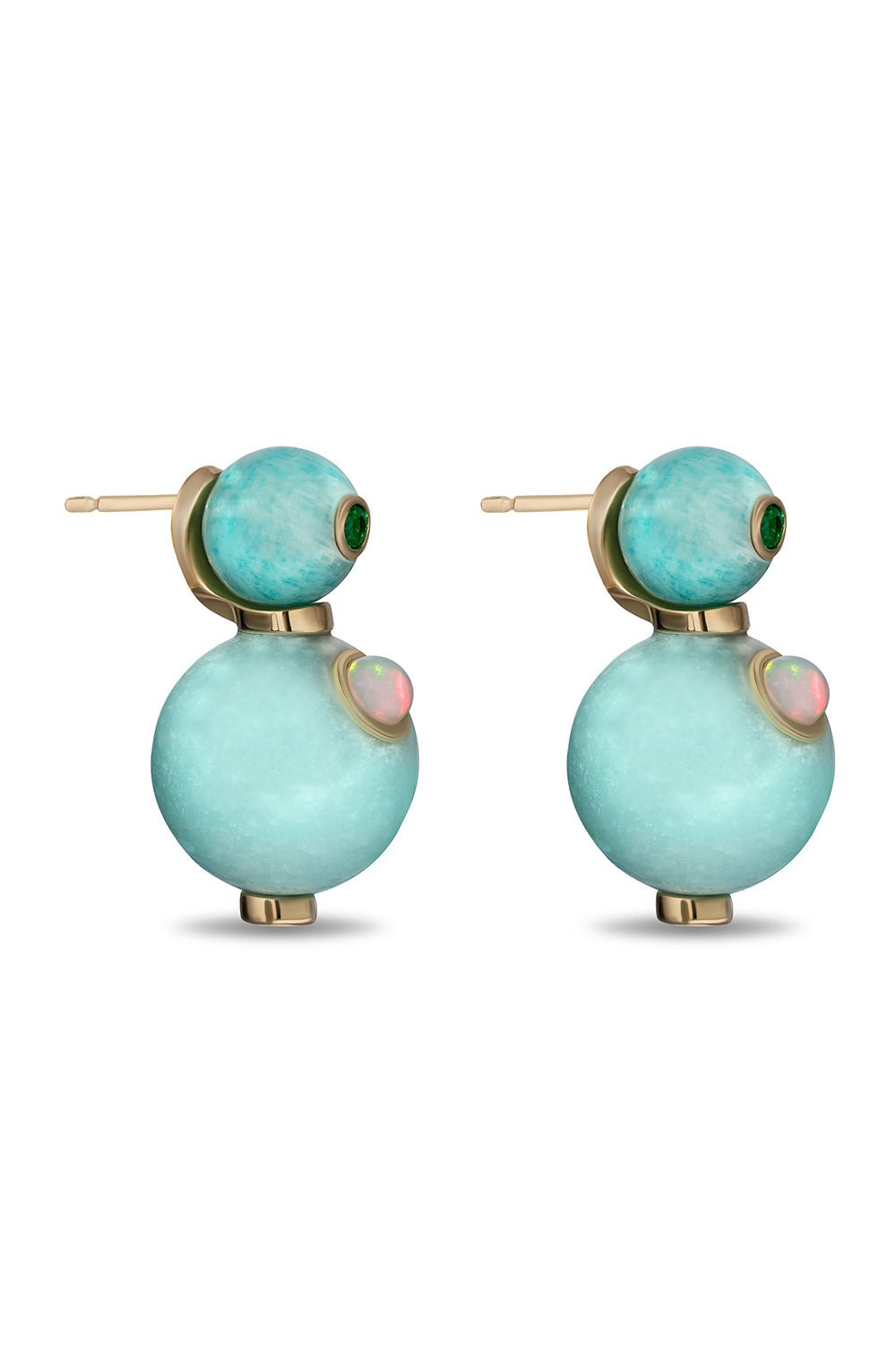 MASON & BOOKS-Stepping Stone Earrings-YELLOW GOLD