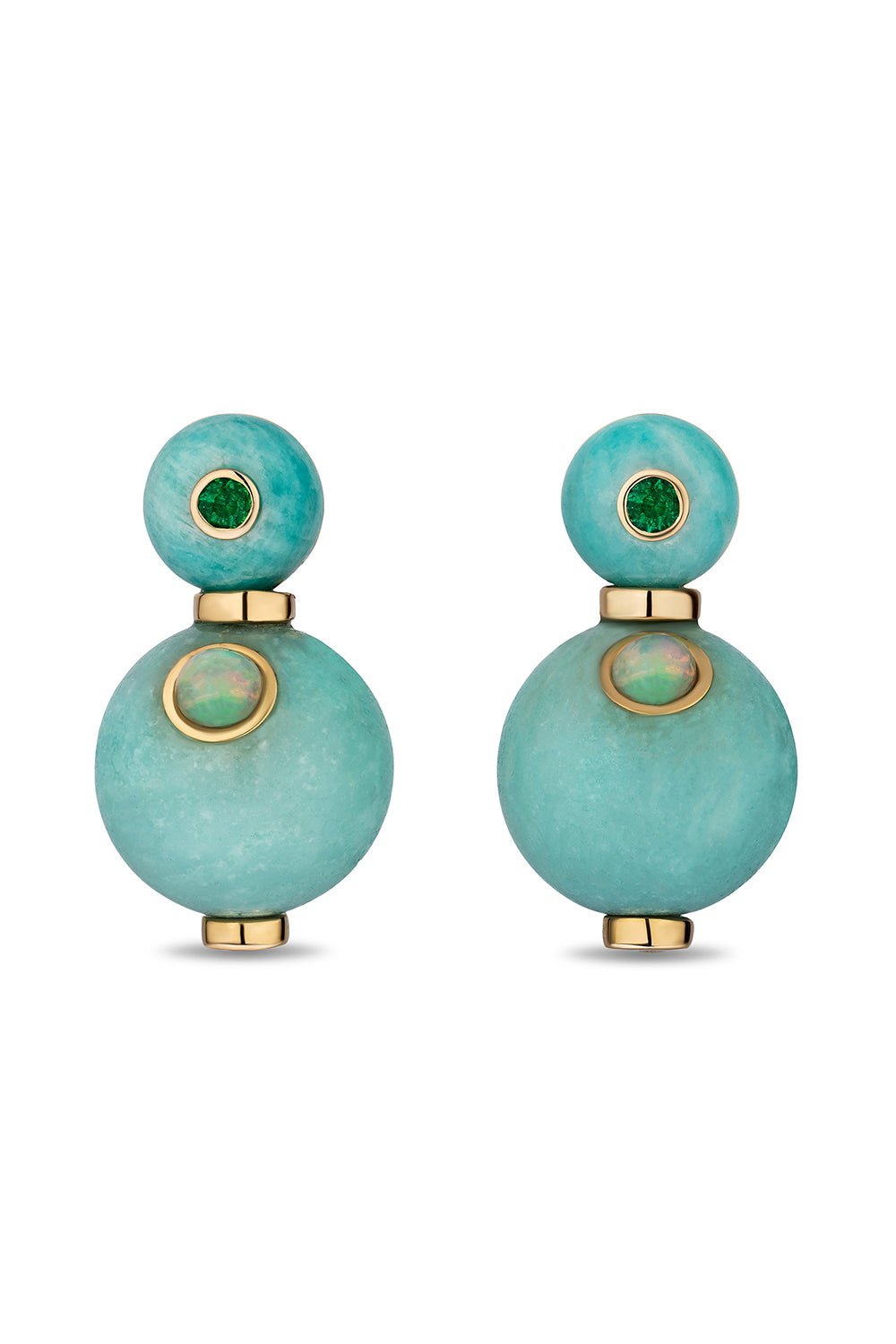 MASON & BOOKS-Stepping Stone Earrings-YELLOW GOLD