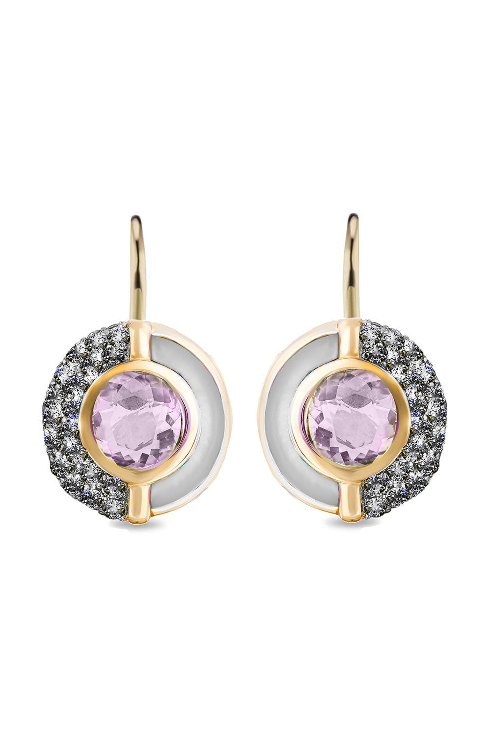 MASON & BOOKS-Sugar and Spice Pearl Drop Earrings-YELLOW GOLD