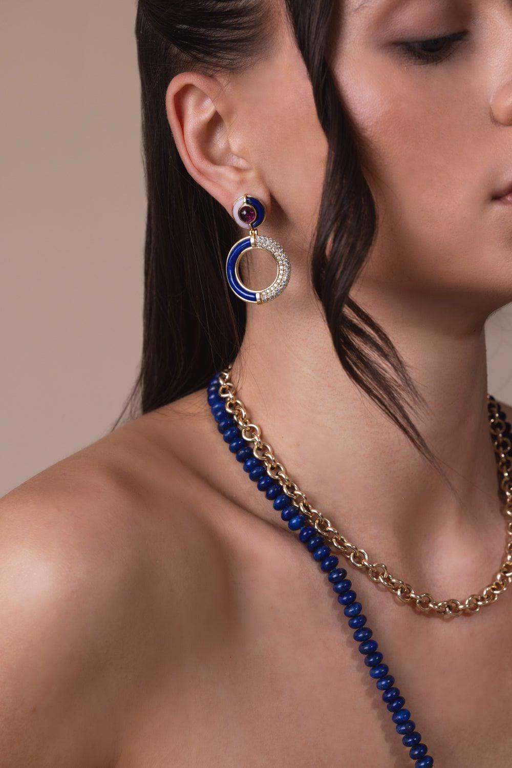 MASON & BOOKS-Sugar And Spice Statement Earrings-YELLOW GOLD