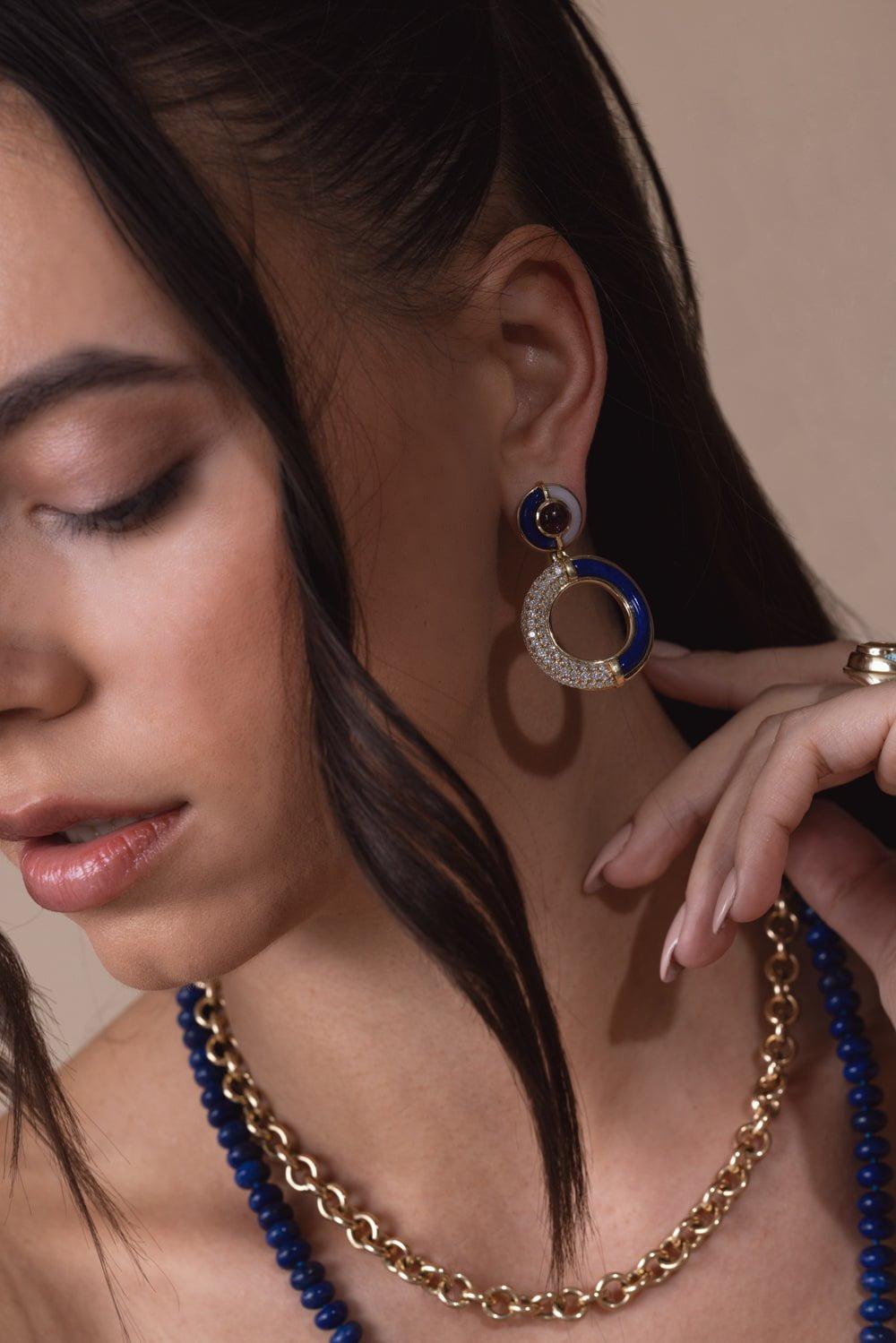 MASON & BOOKS-Sugar And Spice Statement Earrings-YELLOW GOLD