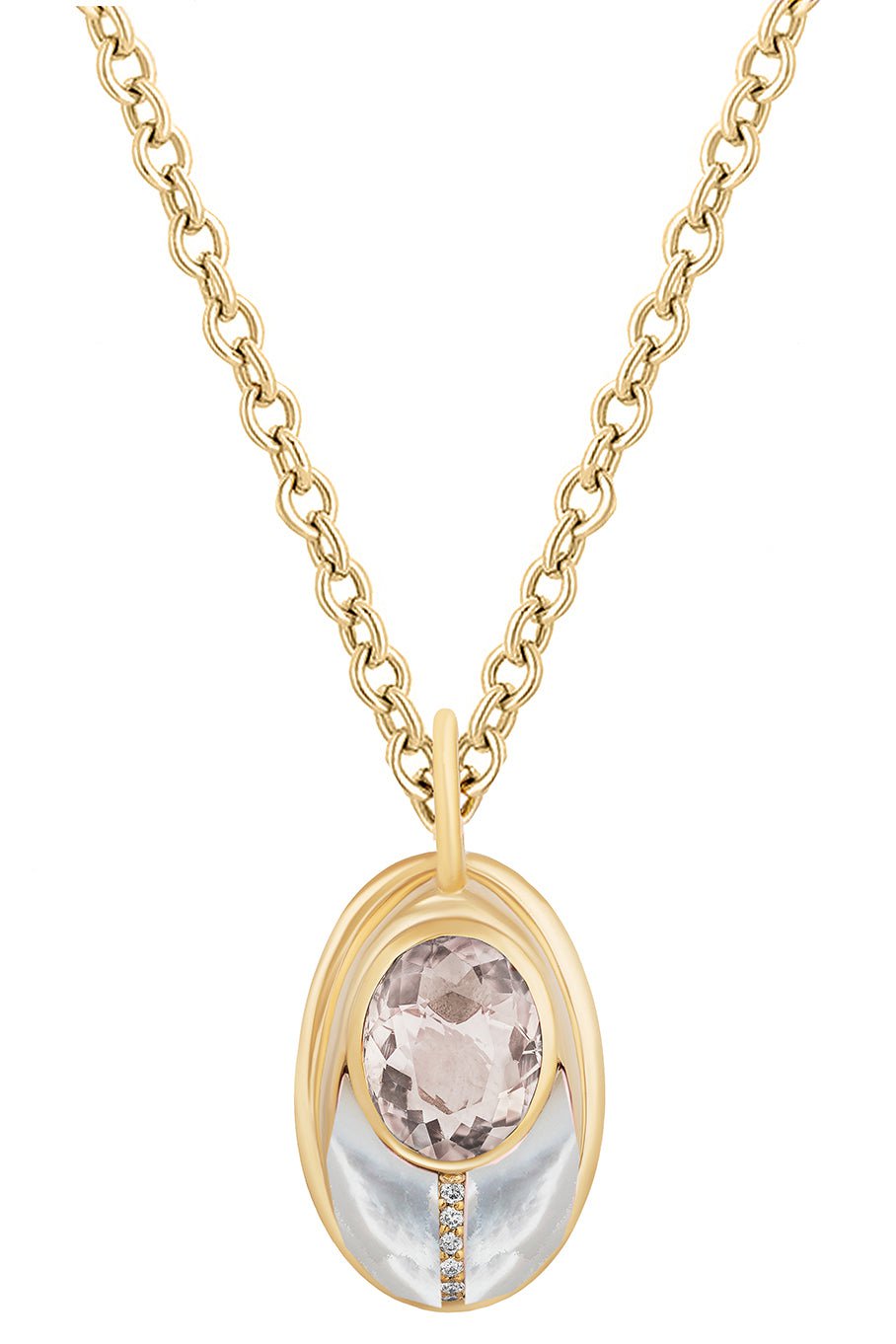 MASON & BOOKS-Love Bug Pendant Necklace-YELLOW GOLD