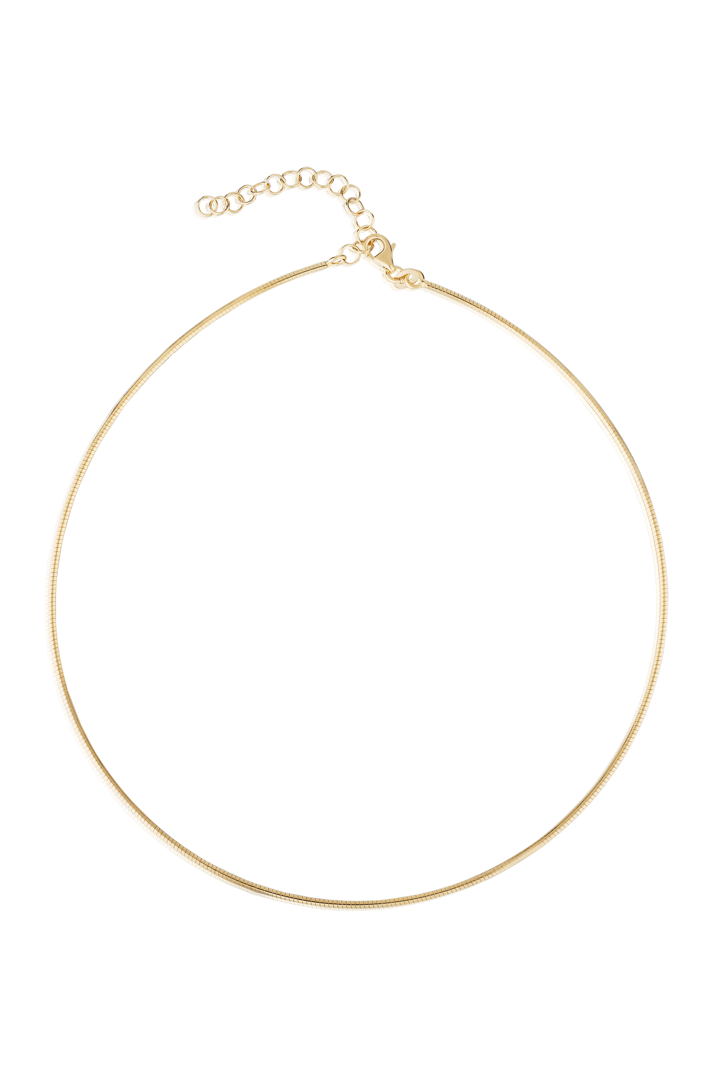 Omega Collar Necklace-YELLOW GOLD-JEWELRYFINE JEWELNECKLACE O-MASON & BOOKS