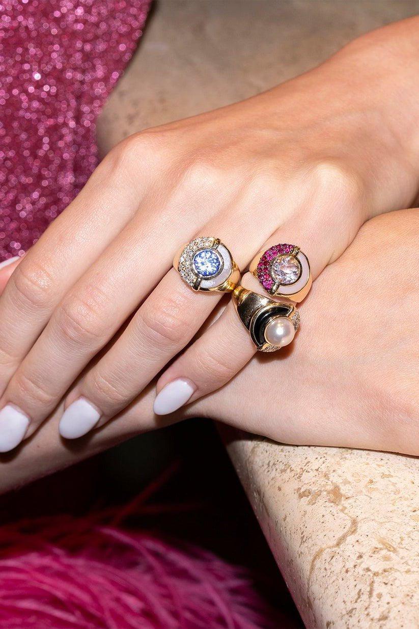 MASON & BOOKS-Sugar and Spice Amethyst Ring-YELLOW GOLD