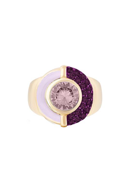 MASON & BOOKS-Sugar and Spice Amethyst Ring-YELLOW GOLD