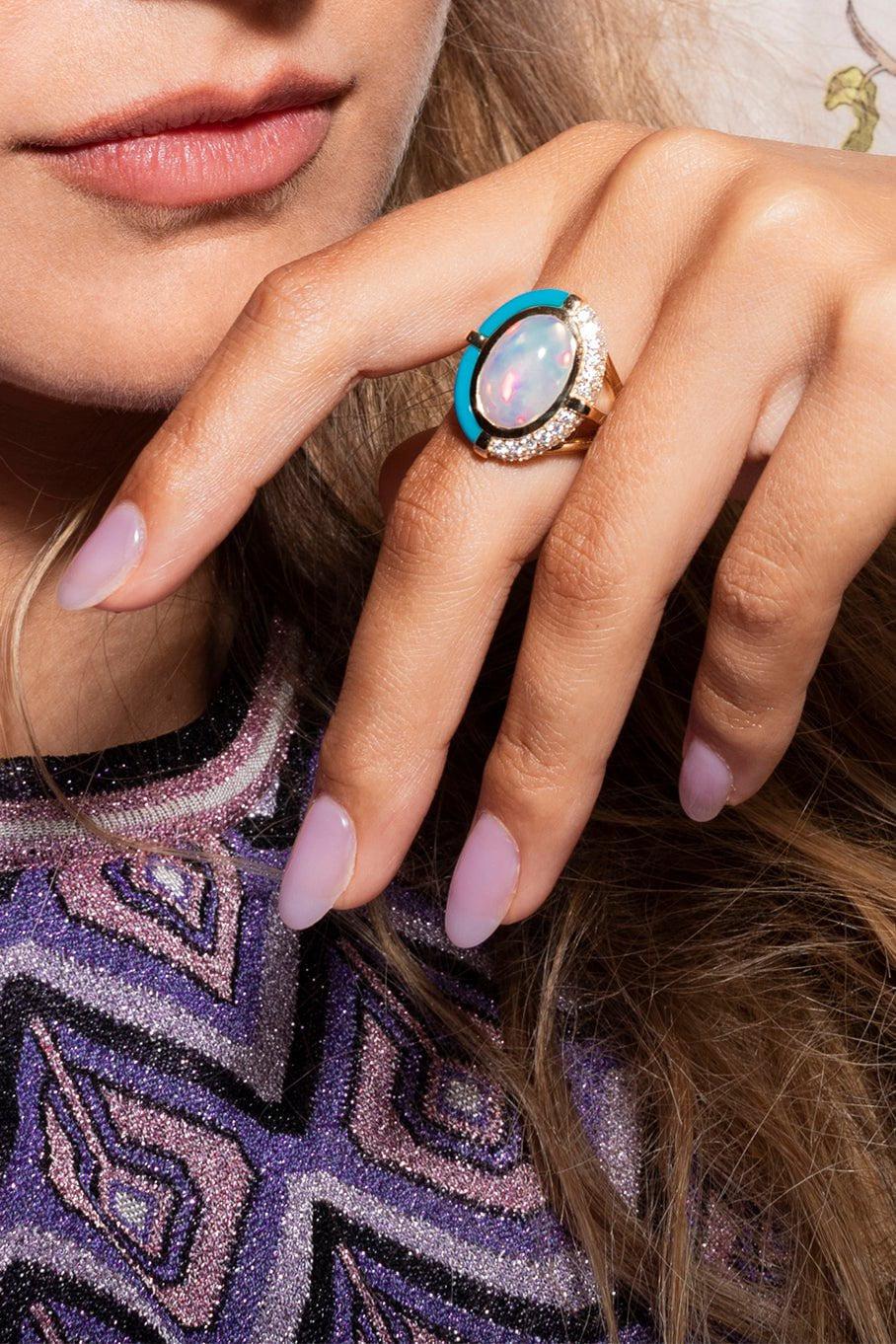 MASON & BOOKS-Sugar & Spice Large Cocktail Ring-YELLOW GOLD