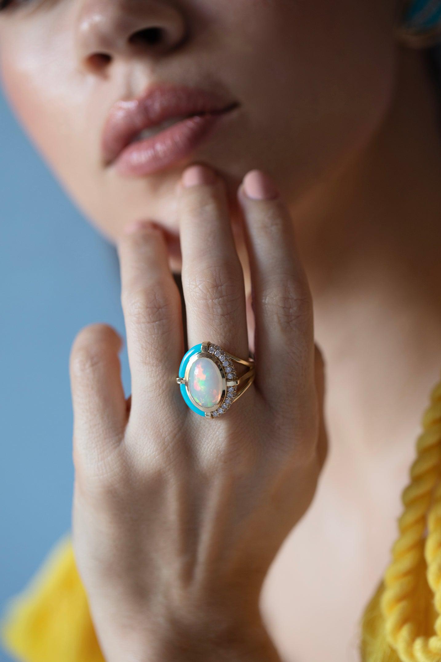 MASON & BOOKS-Sugar & Spice Large Cocktail Ring-YELLOW GOLD