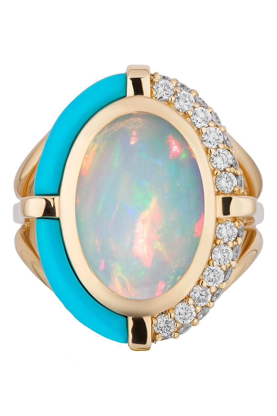MASON & BOOKS-Sugar & Spice Large Cocktail Ring-YELLOW GOLD