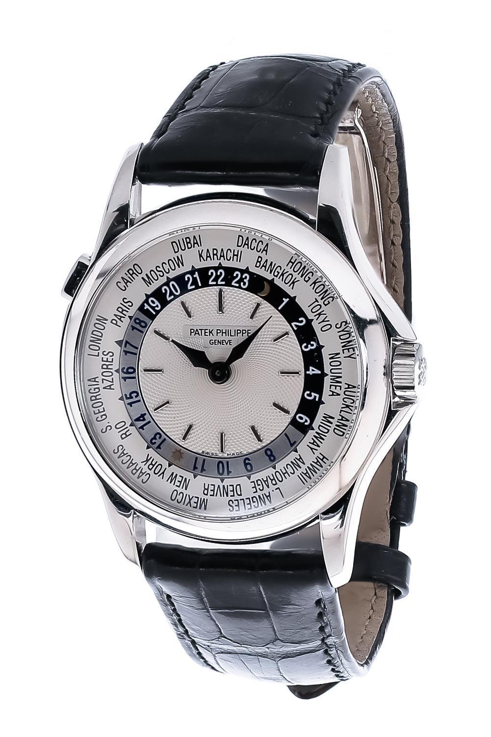 Patek Philippe World Time Watch-WHITE GOLD-37MM-ACCESSORIEWATCHES-MATTHEW BAIN