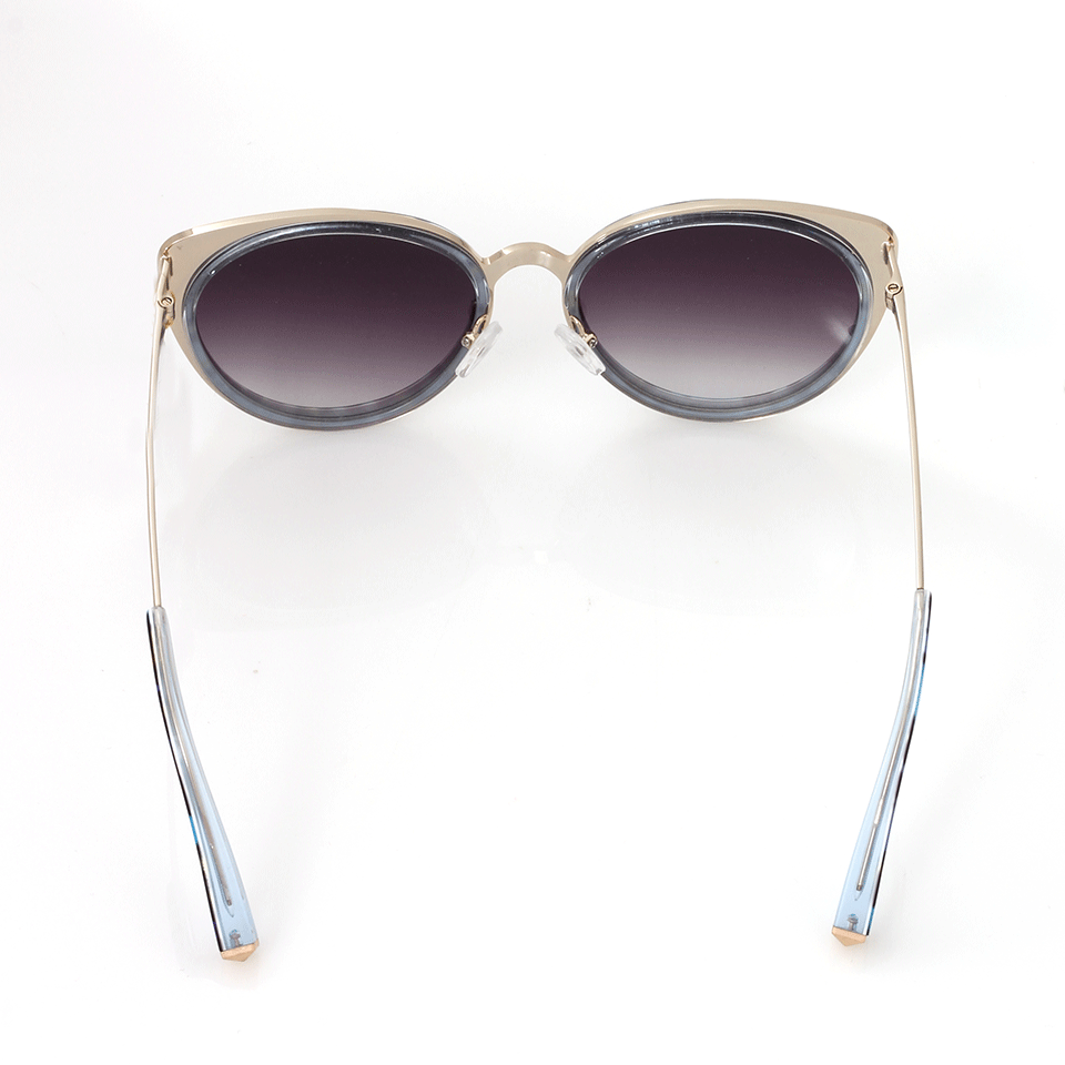 MATTHEW WILLIAMSON-Leopard Cat Eye Sunglasses-BLUE